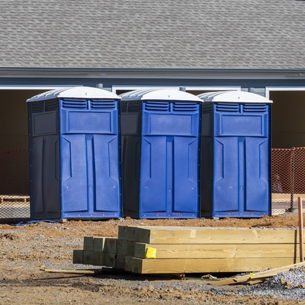 what is the maximum capacity for a single portable restroom in West Olive Michigan